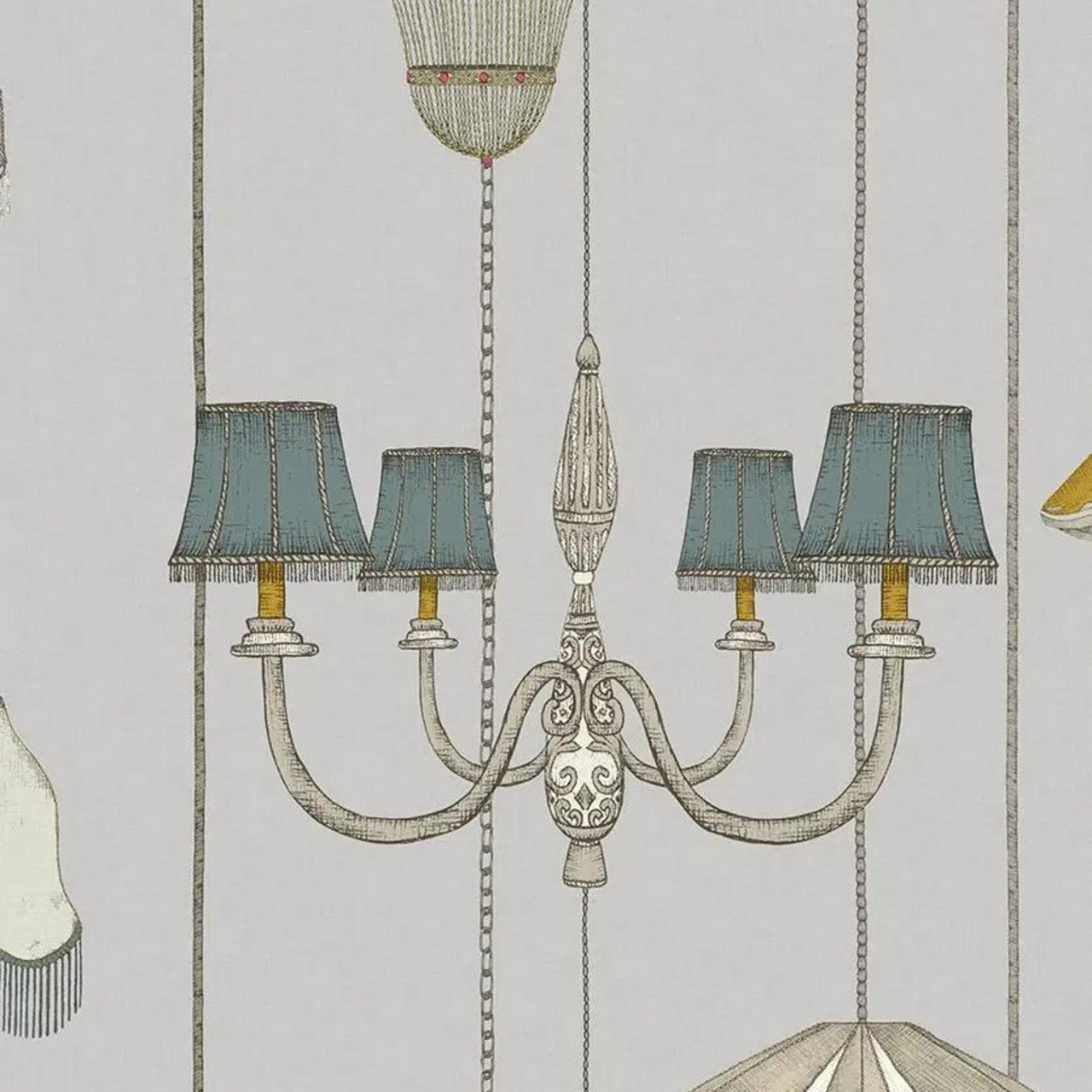 Drawing Room Grey Wallpaper