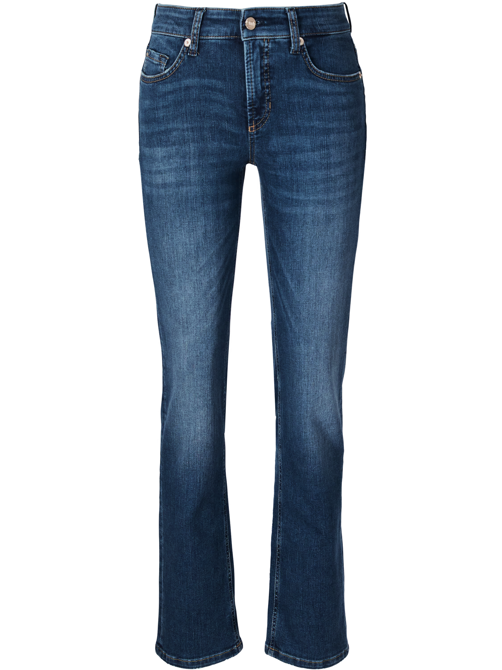 Oversized Jeansjacke mit Lederkragen Blau