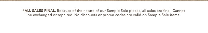 Shop Sample Sale