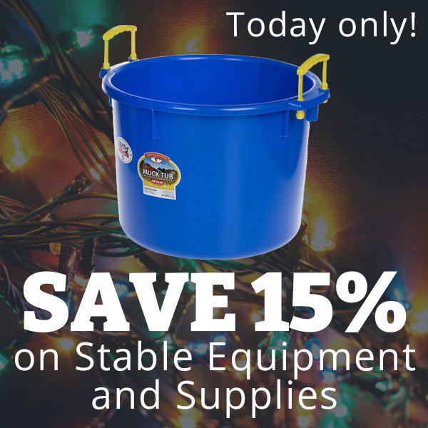 Save 15% on Stable Equipment and Supplies