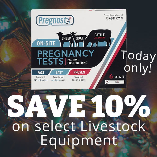 Save 10% on select Livestock Equipment