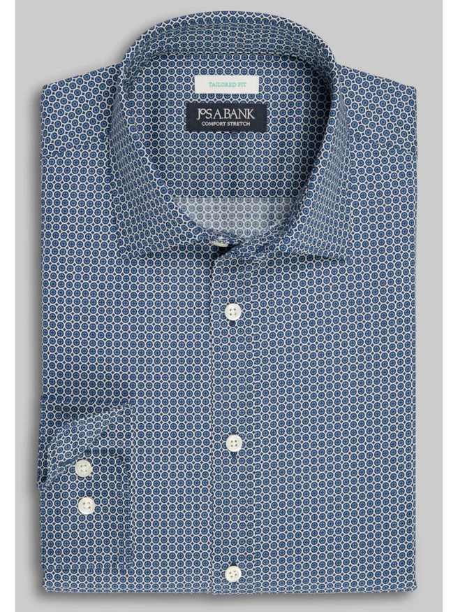 Jos. A. Bank Tailored Fit Stacked Circles Button Up Shirt