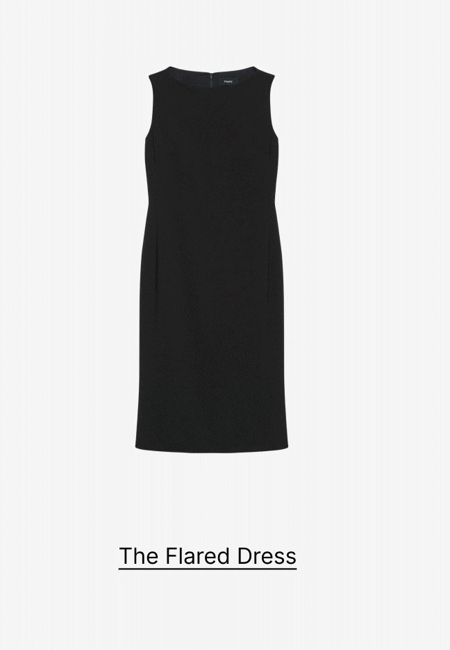 Flared Dress in Admiral Crepe