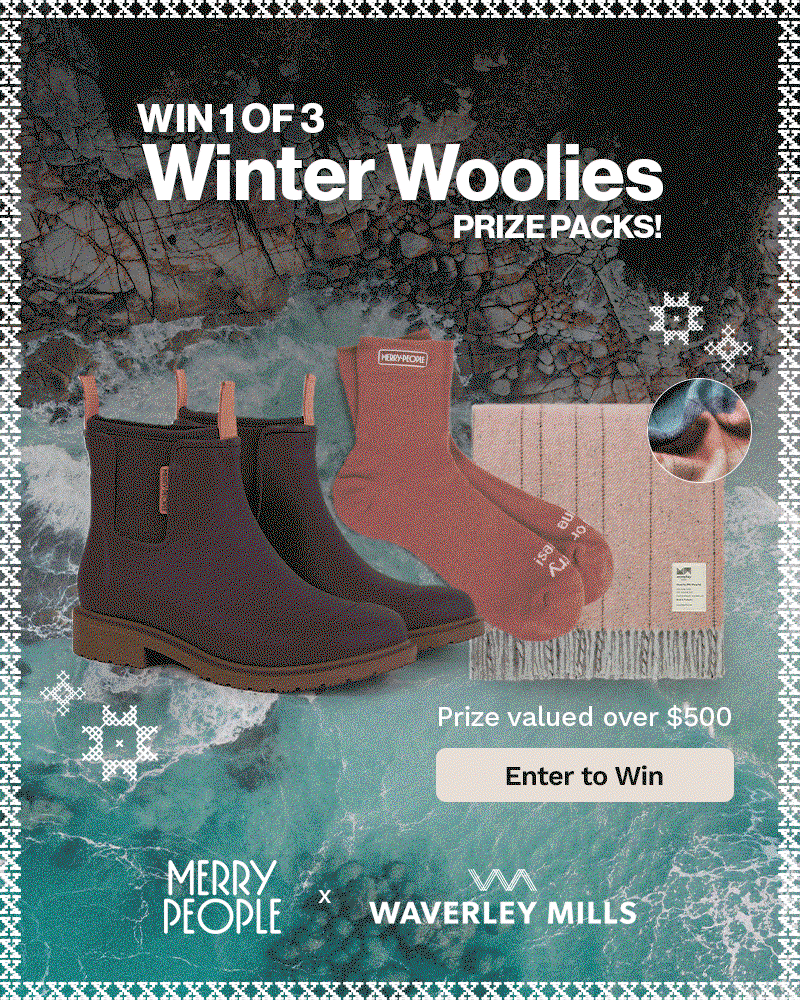 Win 1 of 3 Winter Woolies Prize Packs! Enter to win >