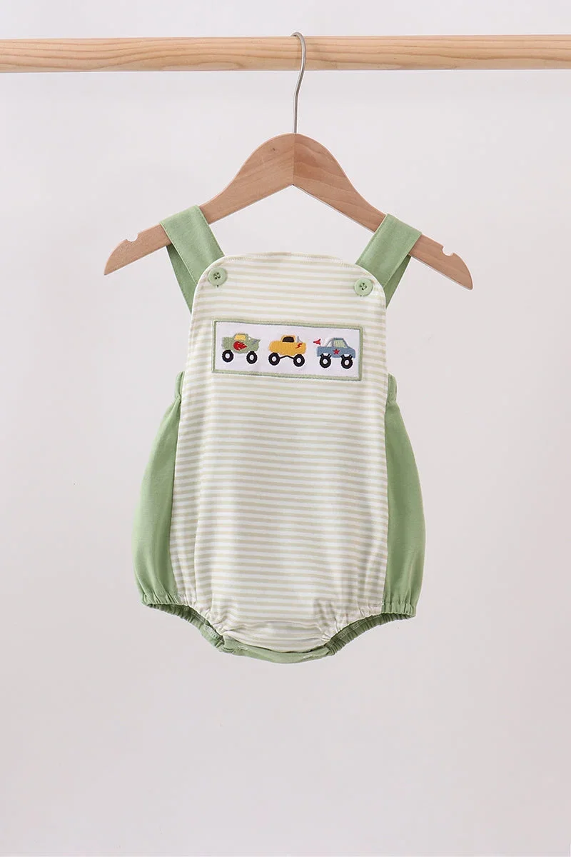 Image of Monster truck embroidery stripe bubble