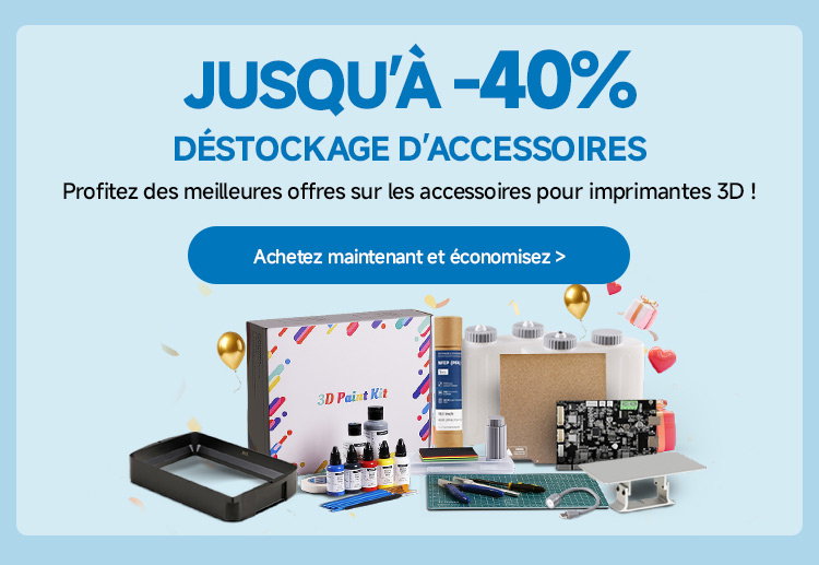 JUSQU’À -40 % DÉSTOCKAGE D’ACCESSOIRES