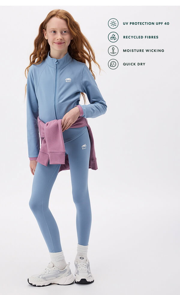 Girls Active Fitted Track Jacket