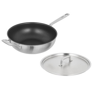 CULINARY FIVEPLY Wok / Chef's pan with lid and helper handle non-stick 28cm