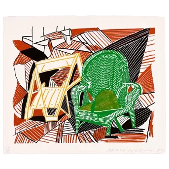 David Hockney (1937-2026); Two Pembroke Studio Chairs