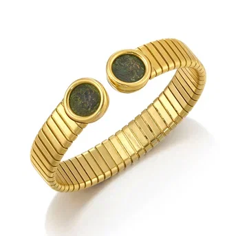 Bulgari: An 18K Gold 'Monete' Bracelet