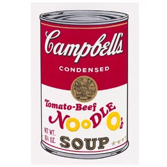 Andy Warhol (1928-1987); Tomato-Beef Noodle O's, from Campbell's Soup II