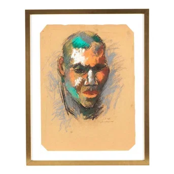 Hans Burkhardt (1904-1994) Untitled (Head of a Boxer)