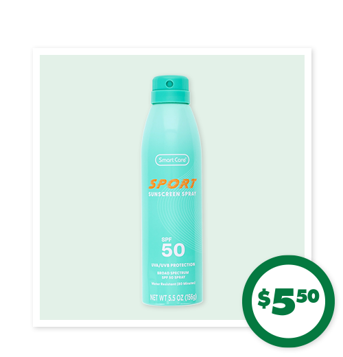 $5.50 50 SPF Sunscreen Spray