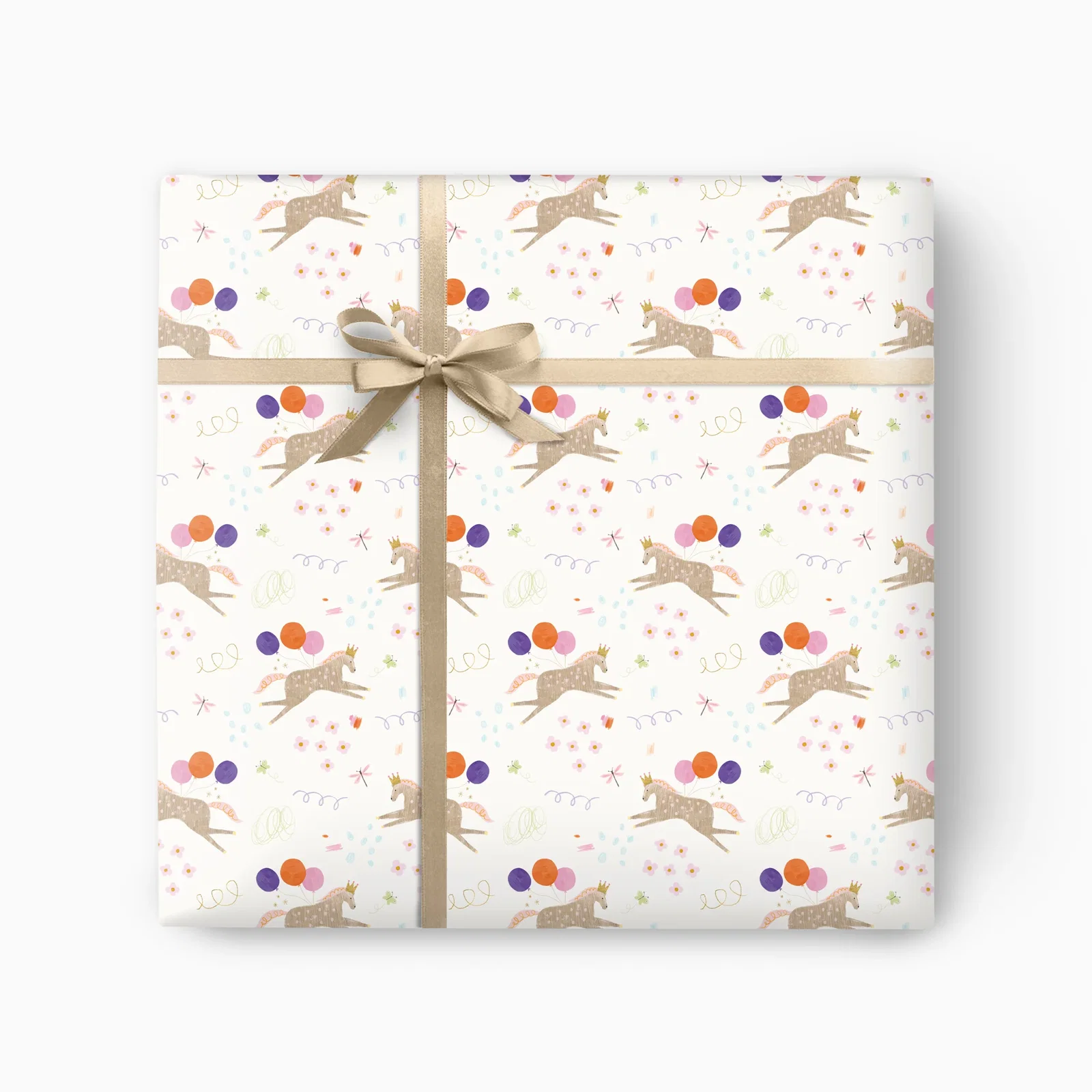 Image of GWP176 - Party Ponies Wrapping Paper