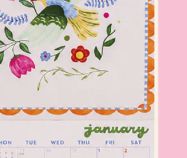 2027 WHIMSICAL FOLK WALL CALENDAR