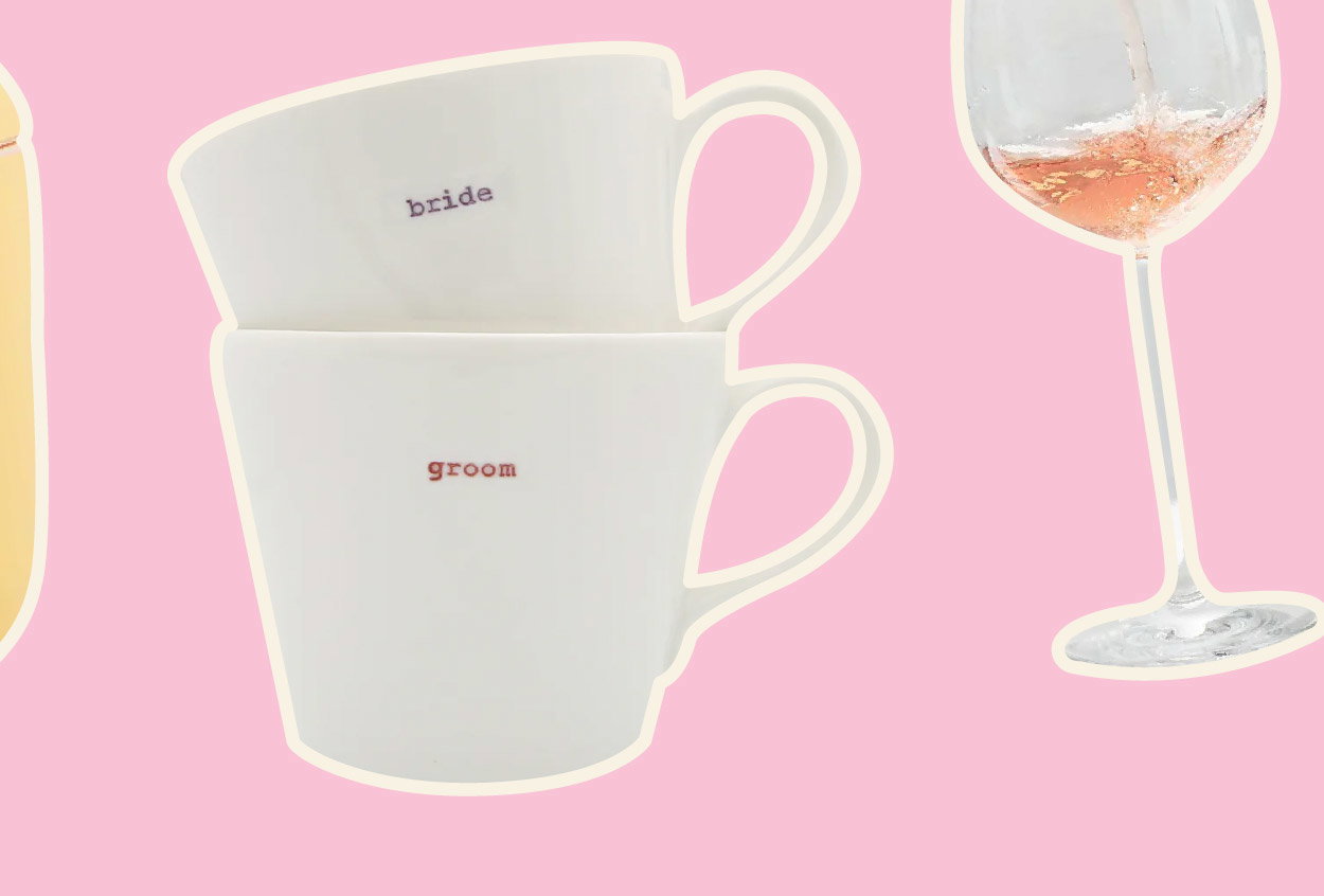 BRIDE & GROOM KEITH BYMER JONES MUG GIFT SET