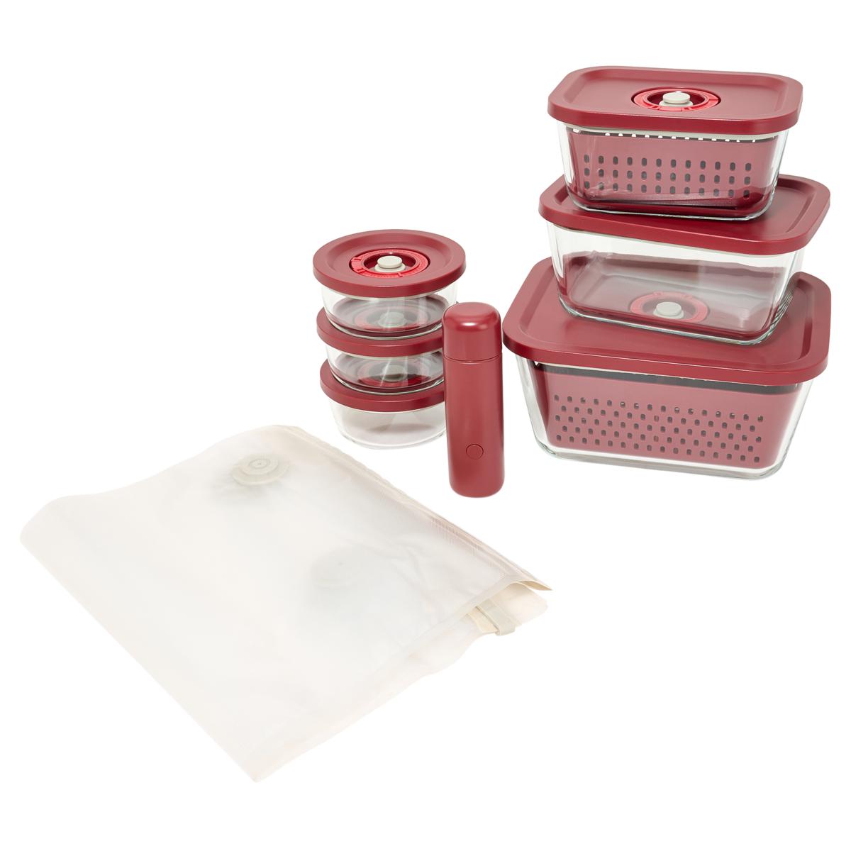 Curtis Stone 20pc Vacuum Seal Food Storage Set With Pump