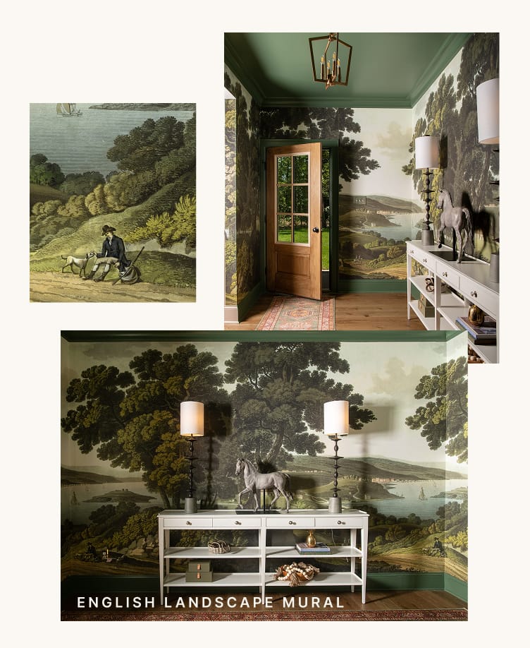 English Landscape Mural