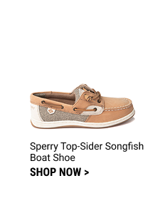 Sperry Top-Sider Songfish Boat Shoe - Little Kid / Big Kid - Tan