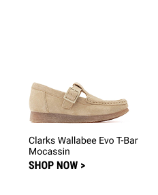 Clarks Wallabee Evo T-Bar Mocassin - Big Kid - Maple