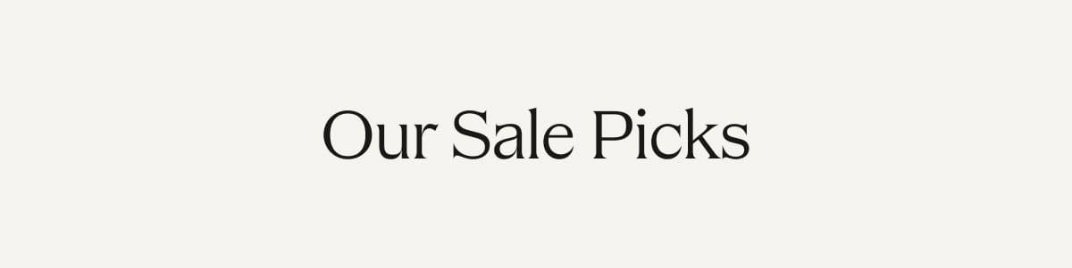 Out Sale Picks