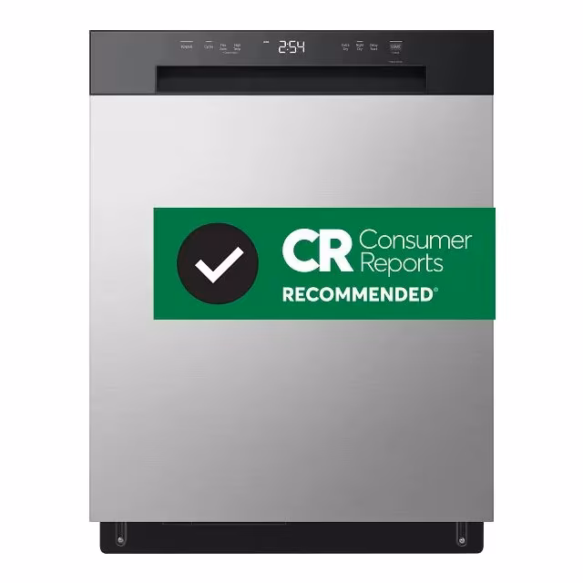 24 Inch Front Control Dishwasher with Rust-Resistant Stainless Steel Tub and Dynamic Dry™