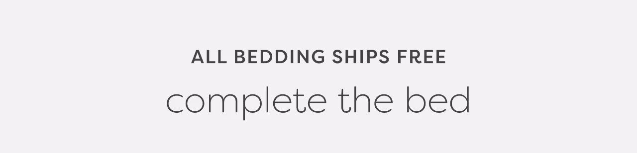 All bedding ships free
