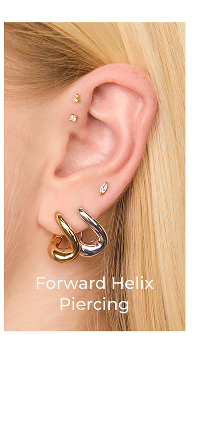 Forward Helix Piercing