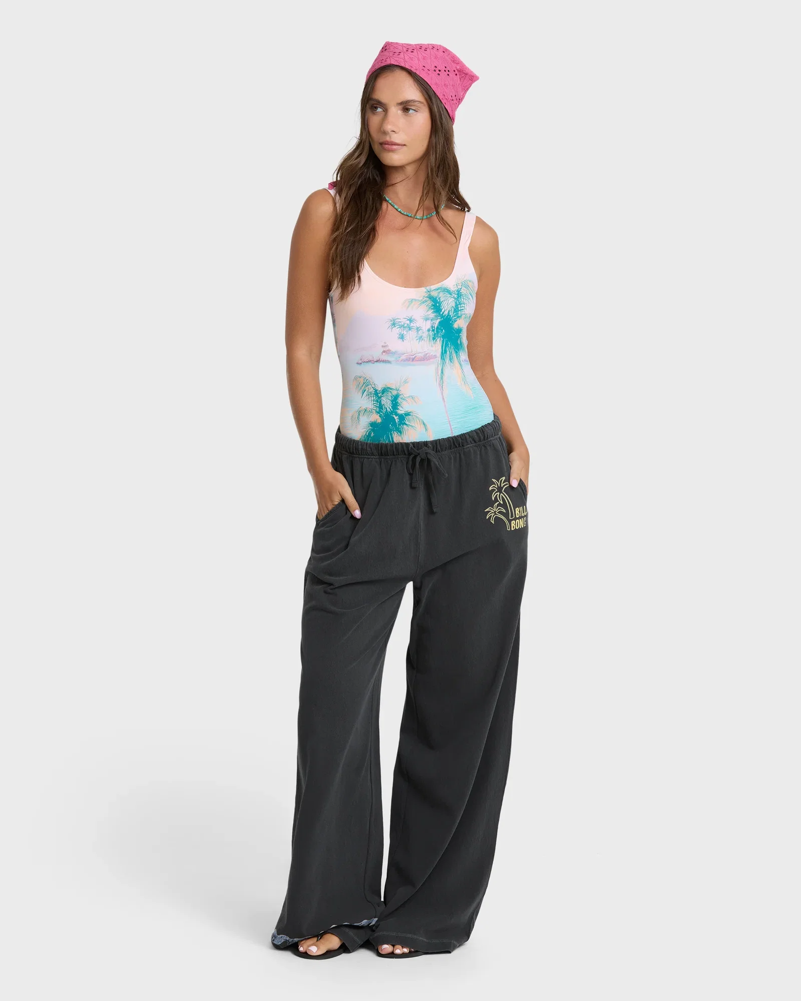 Image of Paradise 73 Knit Pants - Black Sands