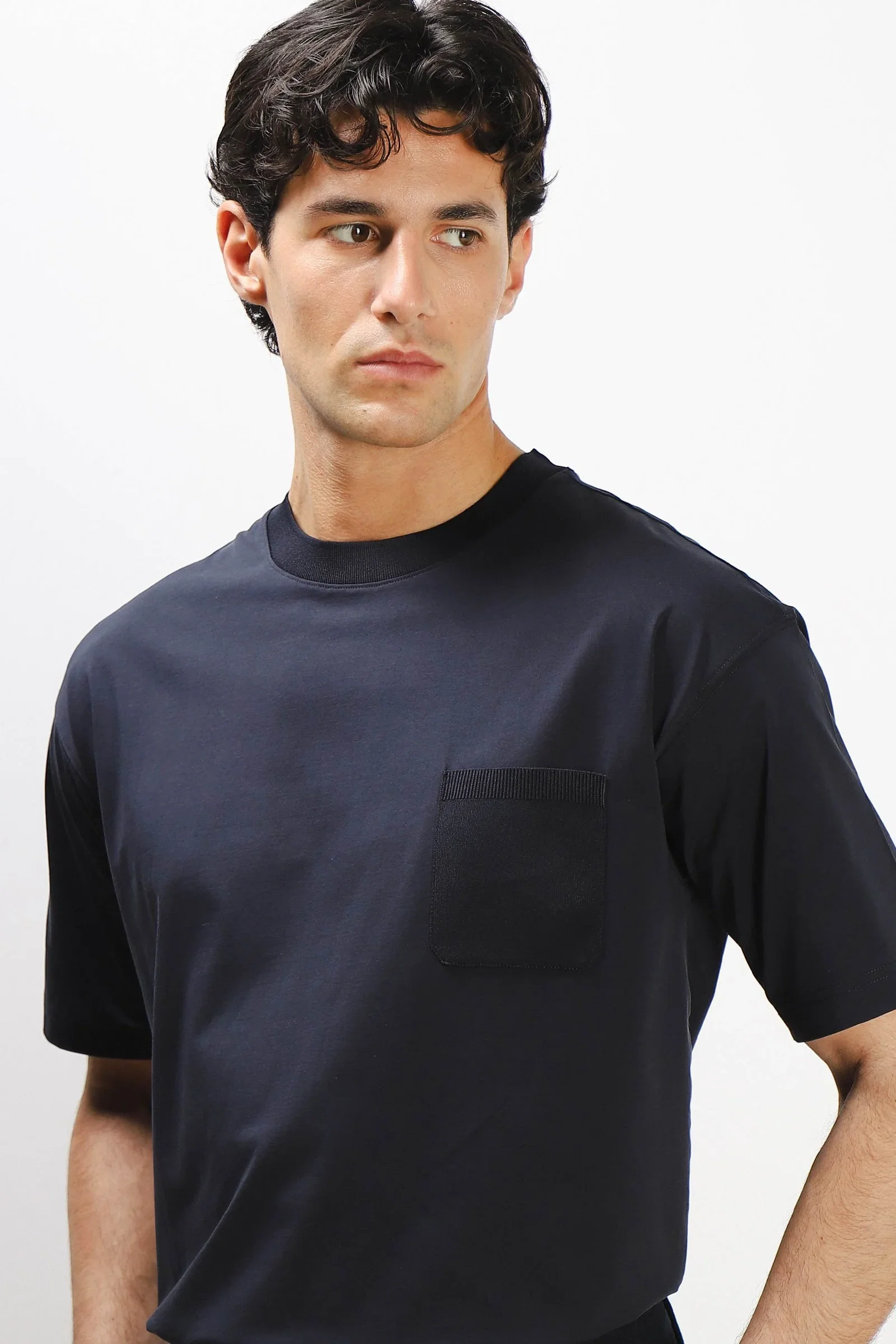 Image of T-SHIRT GIROCOLLO STRETCH