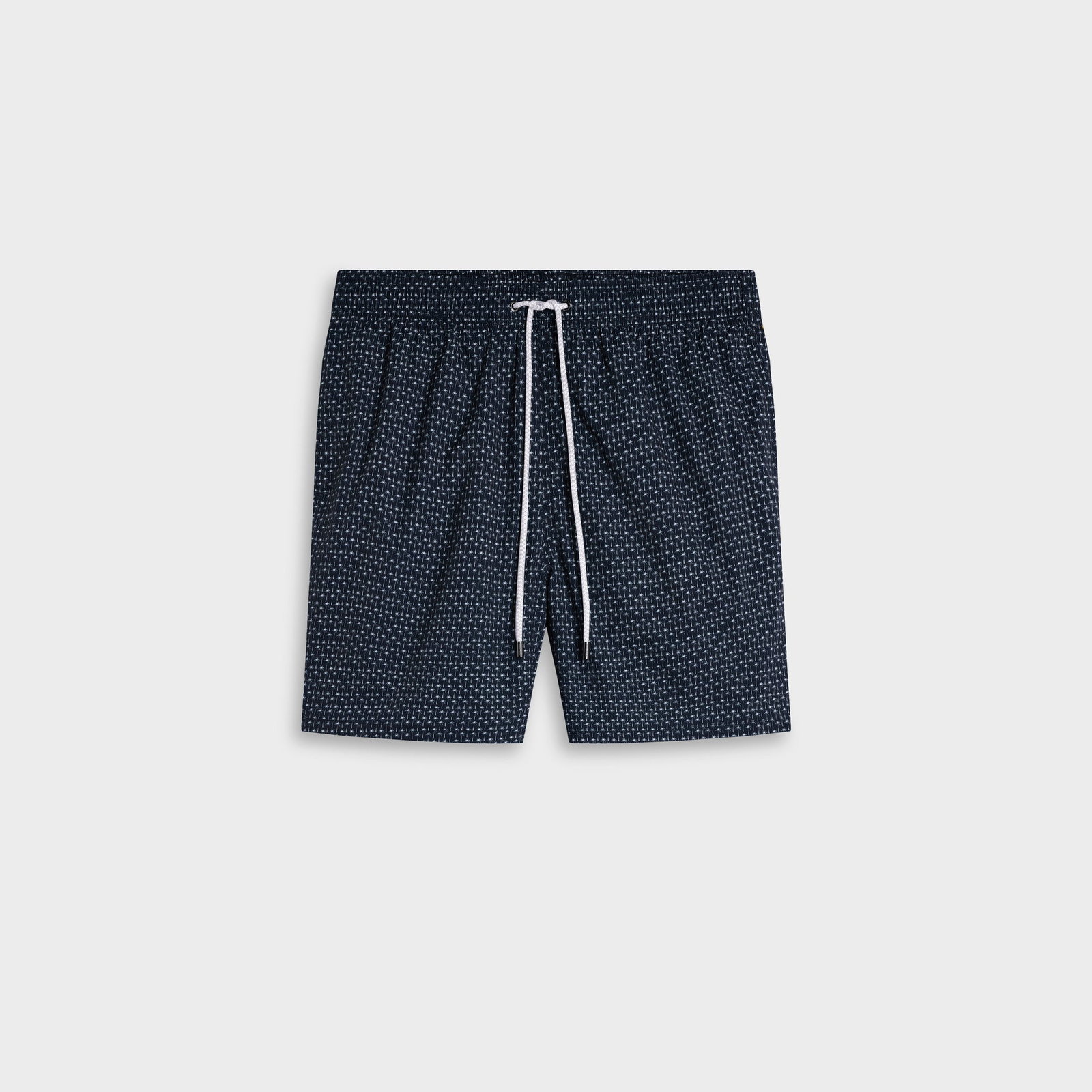 Kai Mid-Length Palm Tree Swim Trunks