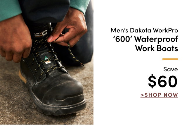 Men's Dakota WorkPro '600' Waterproof Work Boots Save $60