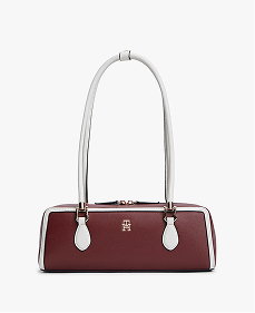 Colour Blocked Rectangular Shoulder Bag