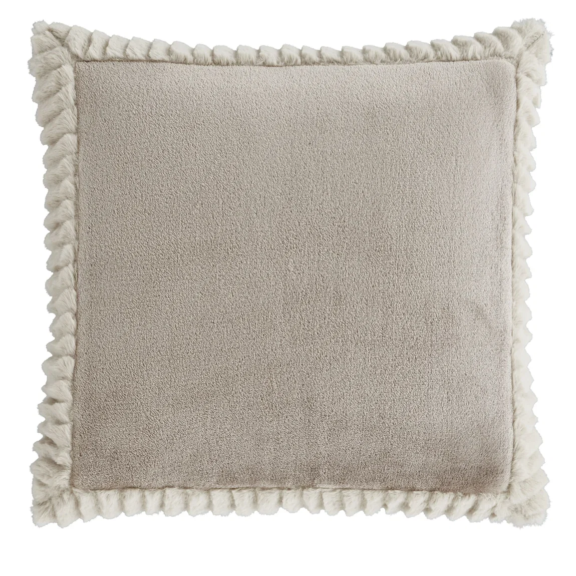 Catherine Lansfield Velvet Faux Fur Cushion