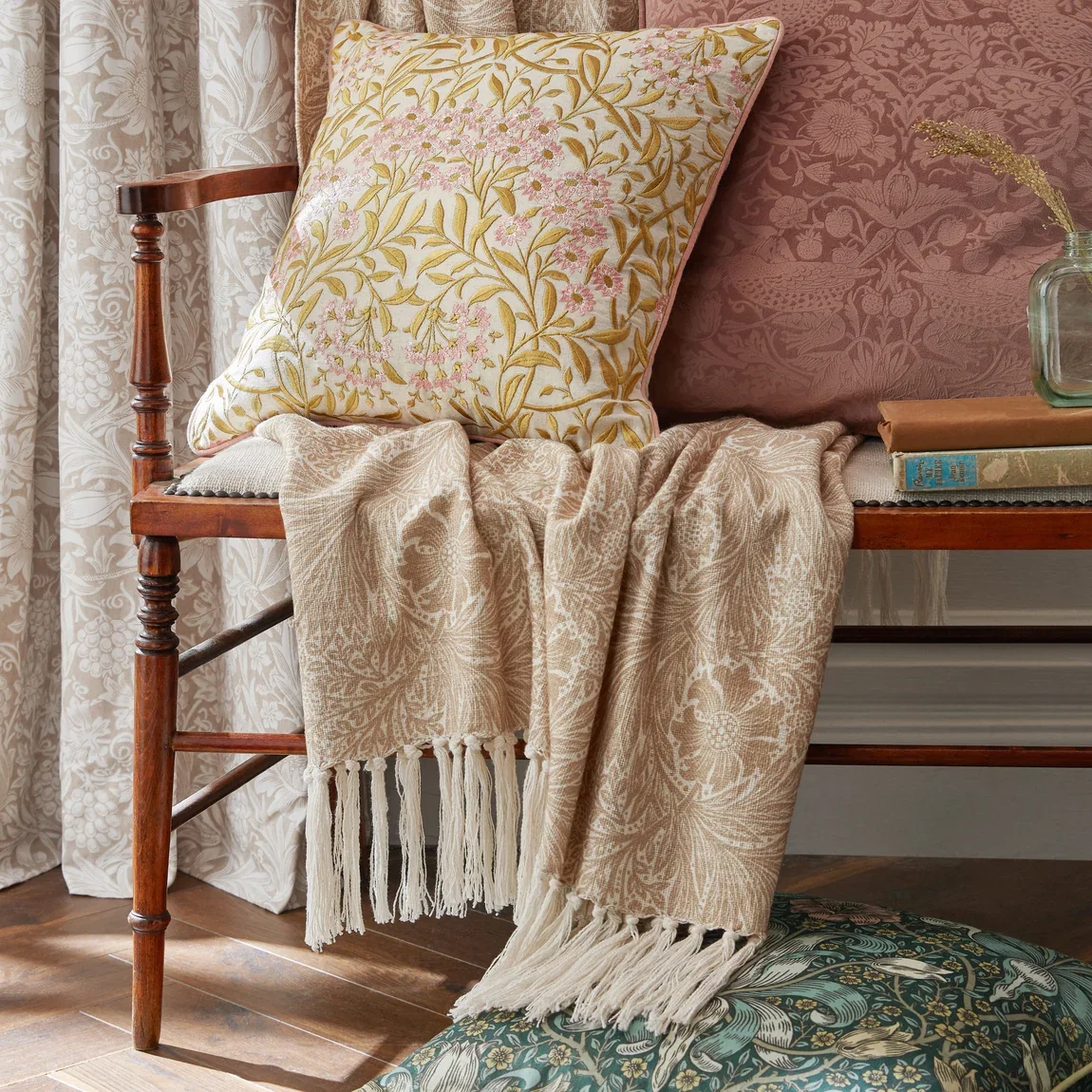 William Morris At Home Michaelmas Daisy Cushion