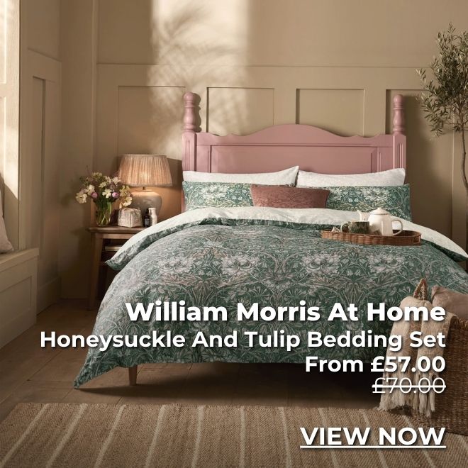 William Morris At Home Honeysuckle And Tulip Bedding Set
