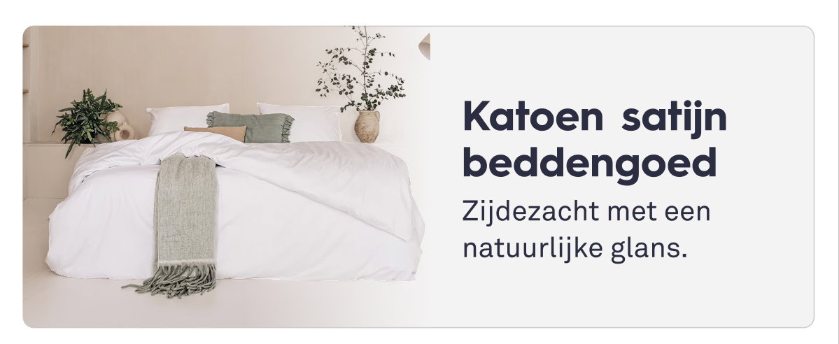 Katoen satijn beddengoed