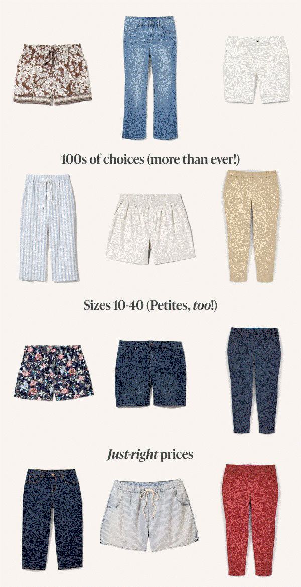 Capris & Shorts 60% Off