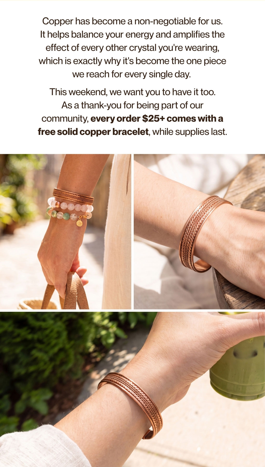 Copper has become a non-negotiable for us.