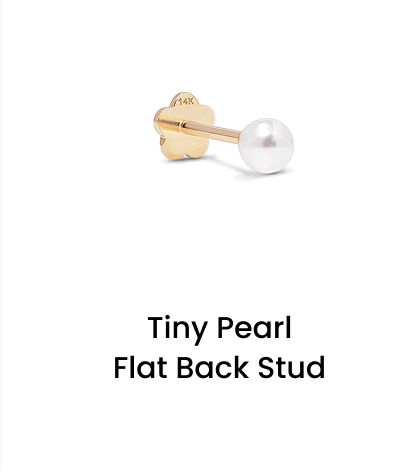 Tiny Pearl Flat Back Stud 