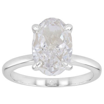 White Cubic Zirconia Platinum Over Sterling Silver Ring 5.67ctw