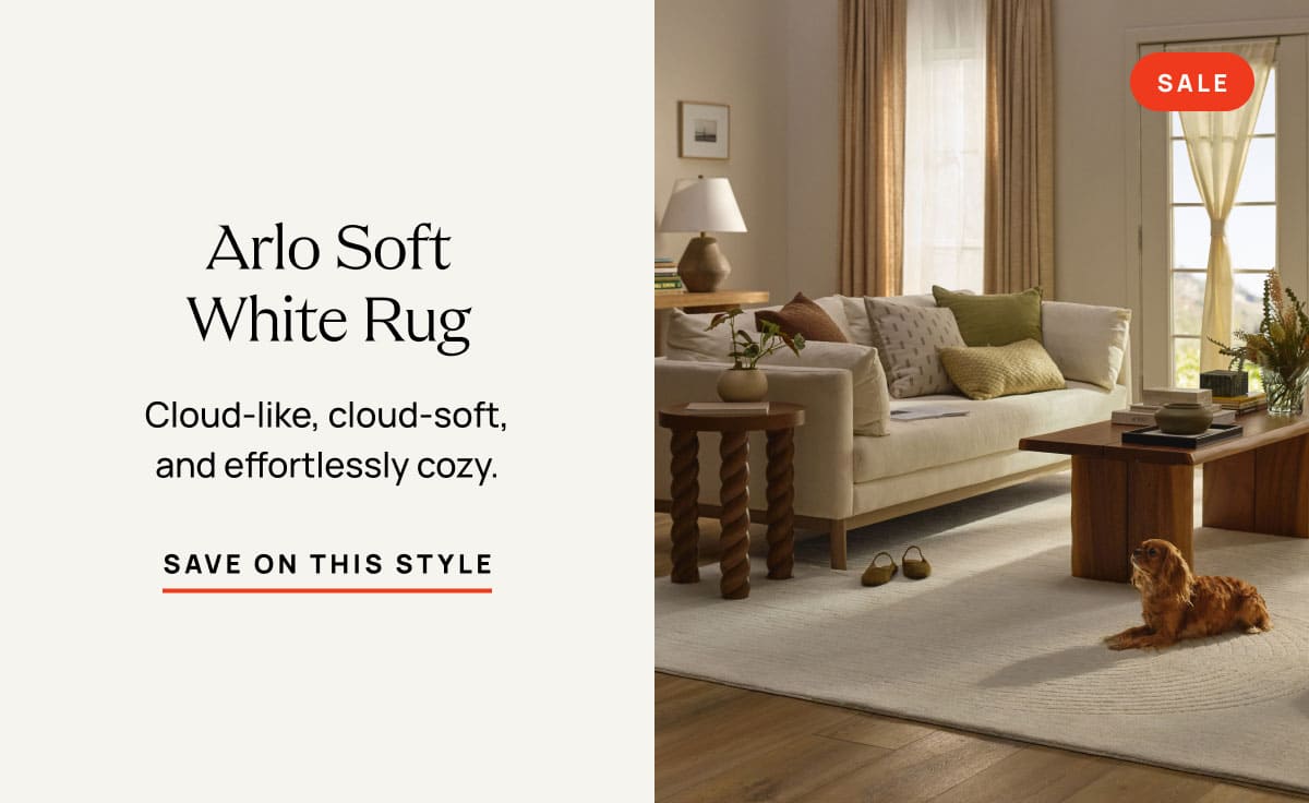 Arlo Soft White Rug | Save On This Style 