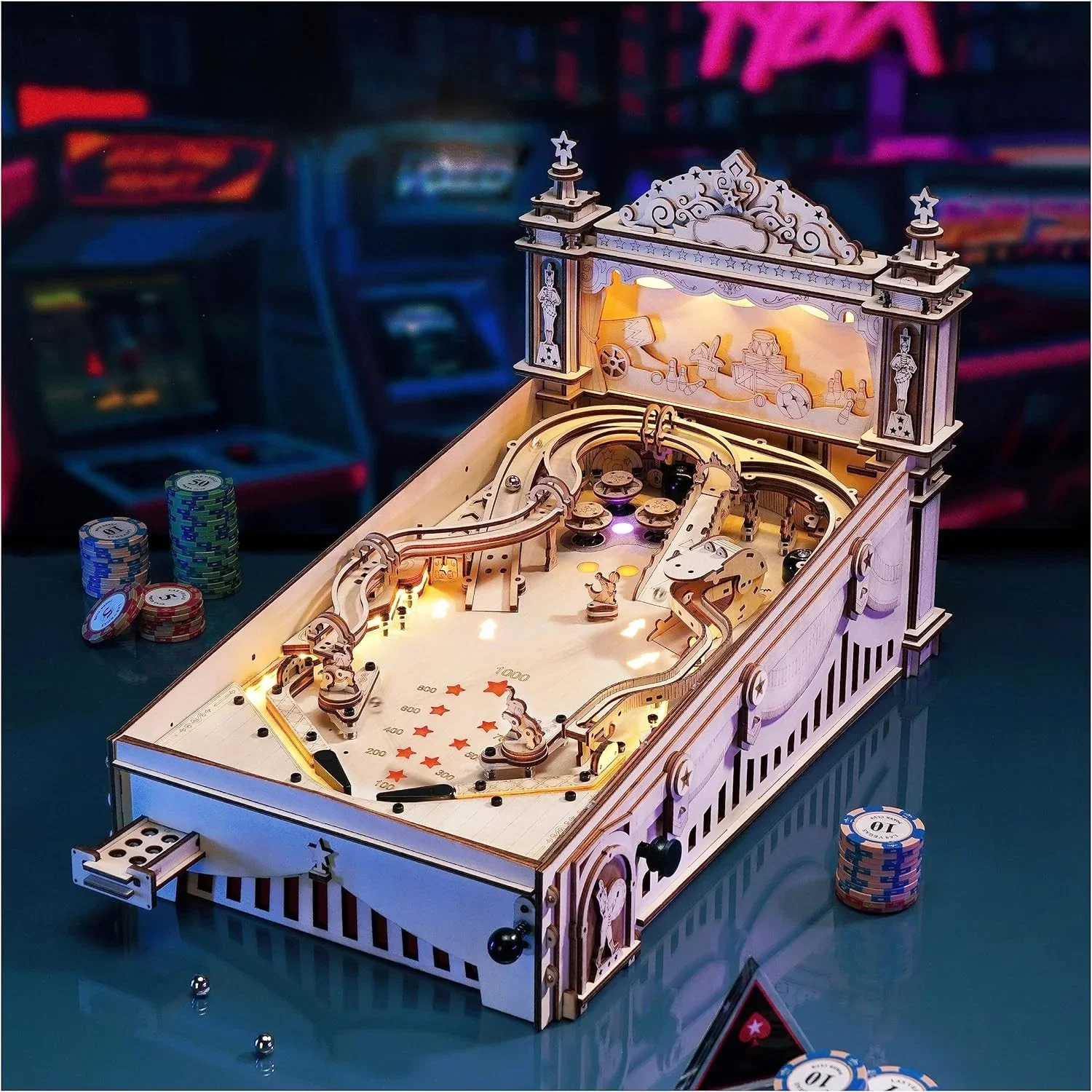 3D Pinball Automat Holzbausatz