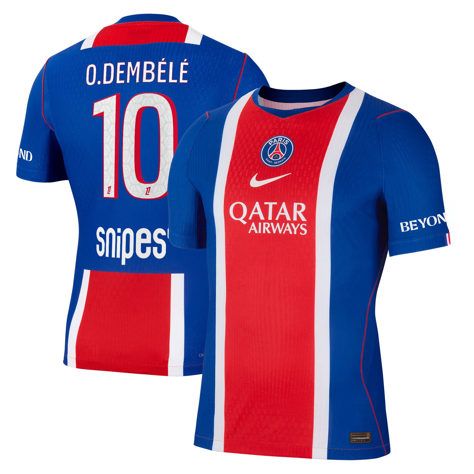 PSG Nike Home Aero-FIT Match Shirt 2026-27 with O.Dembélé 10 printing