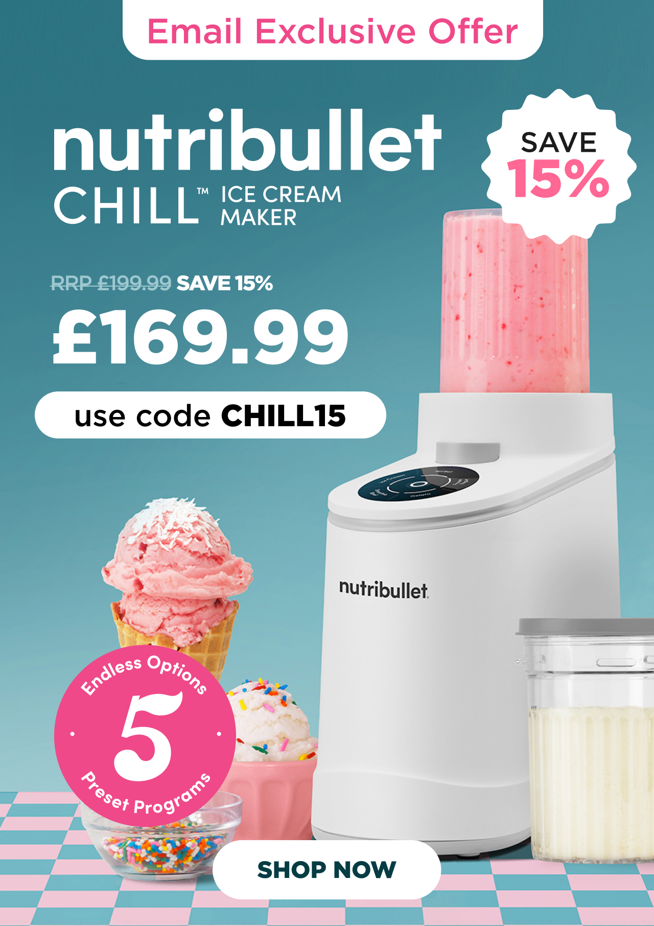 nutribullet Chill Ice Cream Maker