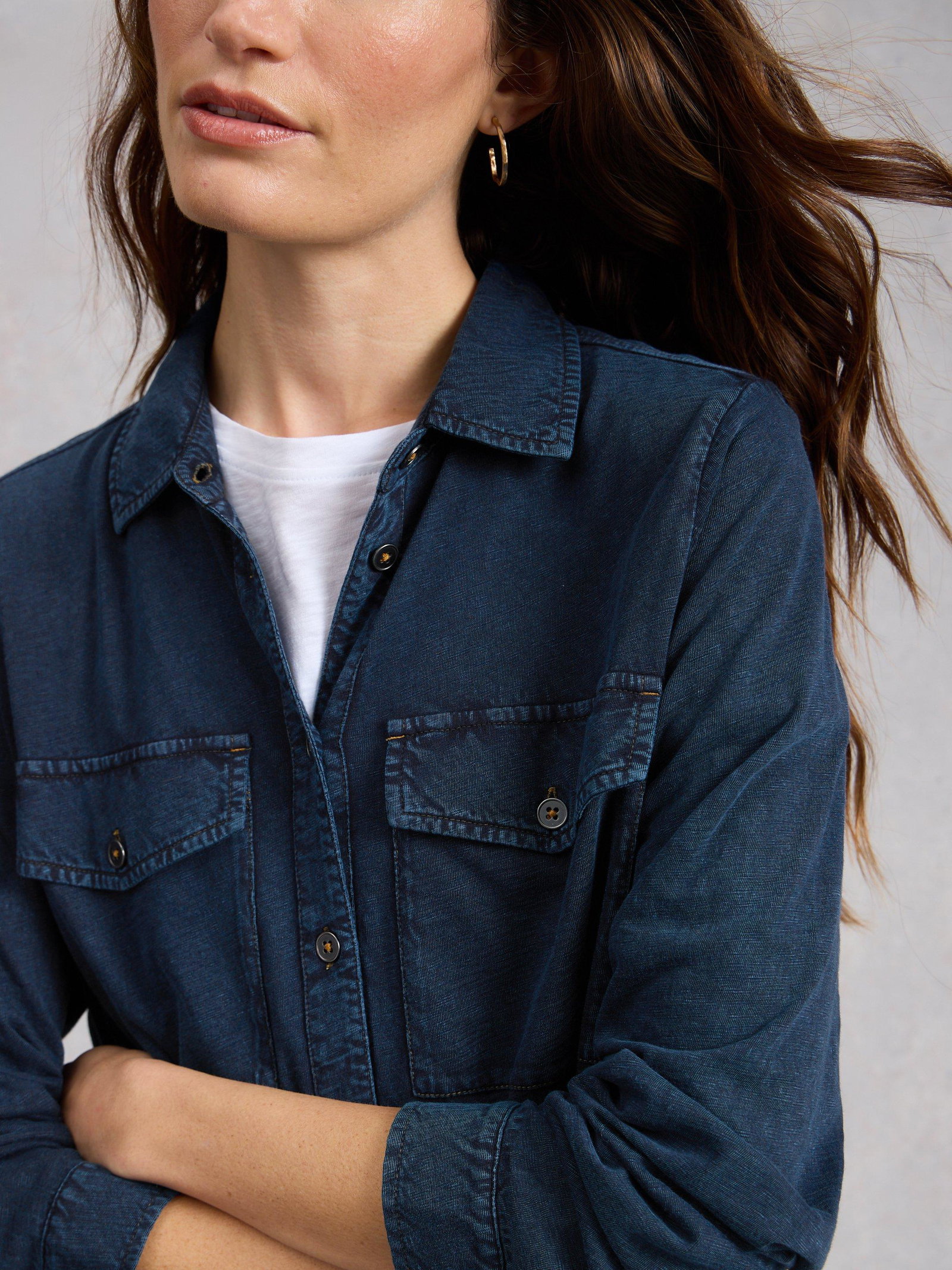 Shop Una Pocket Utility Shirt