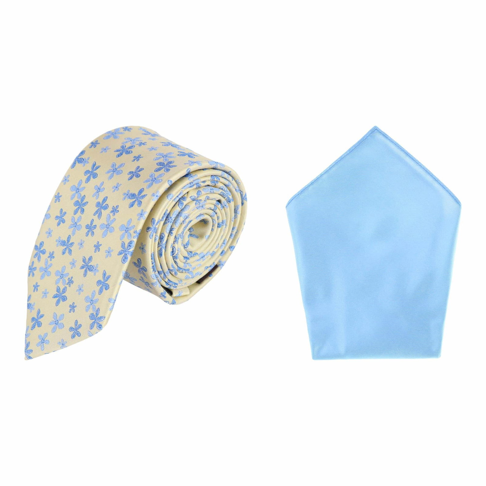 Image of Weldon Floral Silk Necktie & Gatsby Pocket Square Bundle