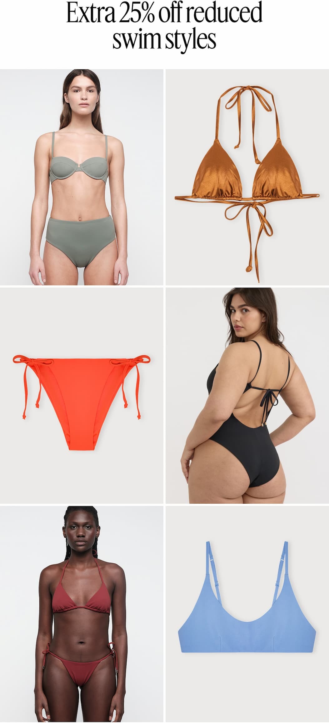 Extra 25% off reduced swim styles
