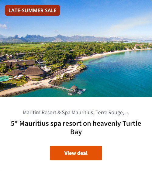 5* Mauritius spa resort on heavenly Turtle Bay