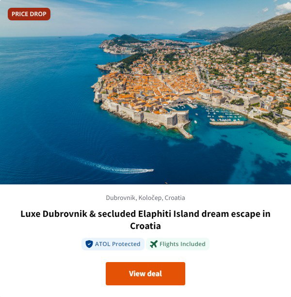 Luxe Dubrovnik & secluded Elaphiti Island dream escape in Croatia